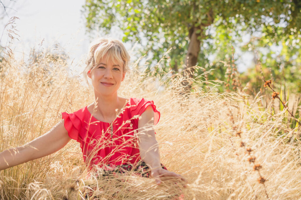 Christine Freiburghaus in nature representing inner strength and freedom
